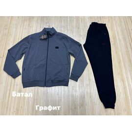 Фотография Костюм спортивный мужской NV1099 grey р.3XL-6XL "Navas" недорого оптом от прямого поставщика