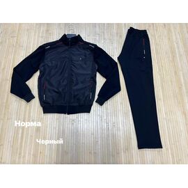 Фотография Костюм спортивный мужской NV1110 black р.M-2XL "Navas" недорого оптом от прямого поставщика