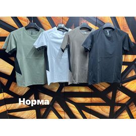 Фотография Футболка мужская NV1134 d.grey р.M-3XL "Navas" недорого оптом от прямого поставщика