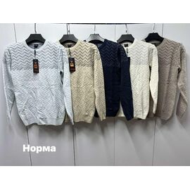 Фотография Свитер мужской NV957 l.grey р.M-L "Navas" недорого оптом от прямого поставщика