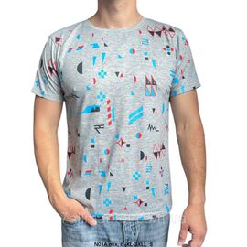 Фотография Футболка мужская стильная с принтом  р.46-54 (микс) "MODY" недорого оптом от прямого поставщика