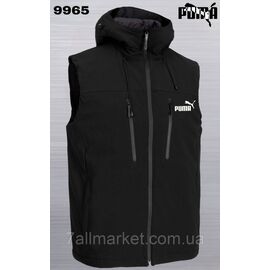 Фотография Жилетка демисезонная мужская Пума с капюшоном размеры 46-54 (2цв) "REMAIN" купить недорого от прямого поставщика