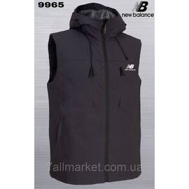 Фотография Жилетка демисезонная мужская New Balance с капюшоном размеры 46-54 (2цв) "REMAIN" купить недорого от прямого поставщика