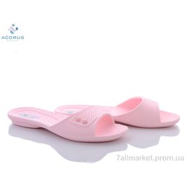 Шльопанці жіночі полегшені Літо Кредо 107 розовый (10 пар р.36-41) "Acorus" недорого оптом від прямого постачальника