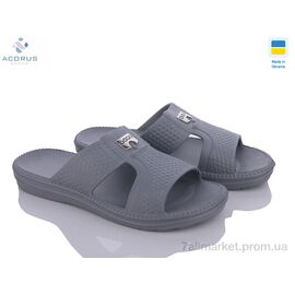 Фотография Шлепки мужские пляжные Лето 137 сірий (8 пар р.40-46) "Acorus" недорого оптом от прямого поставщика