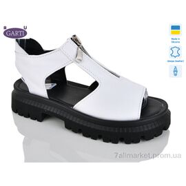 Фотография Босоножки женские летние Лето 0131 біла шкіра (6 пар р.36-40) "Garti" недорого оптом от прямого поставщика