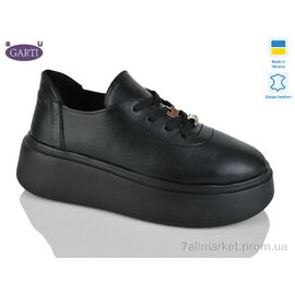 Фотография Кроссовки женские модные Лето 4090 чорна шкіра (6 пар р.36-40) "Garti" недорого оптом от прямого поставщика