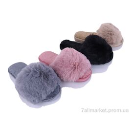 Фотография Тапки женские для дома Весна/осень D88 mix (12 пар р.36-41) "Alex" недорого оптом от прямого поставщика