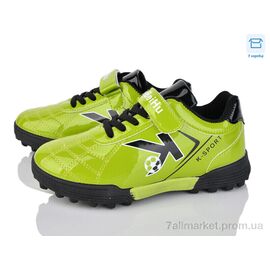 Фотография Футбольная обувь детские Весна/осень 25 green (6 пар р.32-37) "PoniTop kids" недорого оптом от прямого поставщика