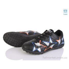 Фотография Футбольная обувь детские Весна/осень 37 black (6 пар р.36-40) "PoniTop kids" недорого оптом от прямого поставщика