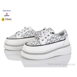 Кросівки дитячі модні Весна/осінь 2221B white (8 пар р.25-30) "Clibee-Doremi" недорого оптом від прямого постачальника