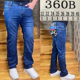 Фотография Джинсы мужские 360B blue р.32-40 "God Baron" недорого оптом от прямого поставщика