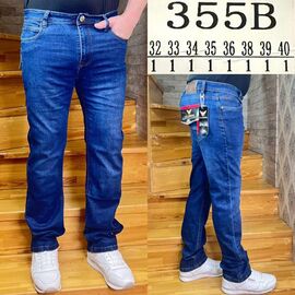 Фотография Джинсы мужские 355B blue р.32-40 "God Baron" недорого оптом от прямого поставщика