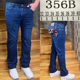 Фотография Джинсы мужские 356B blue р.32-40 "God Baron" недорого оптом от прямого поставщика