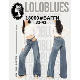 Фотография Джинсы женские 18060 blue р.32-42 "Lolo Blues" недорого оптом от прямого поставщика