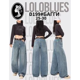 Фотография Джинсы женские D199 blue р.25-30 "Lolo Blues" недорого оптом от прямого поставщика