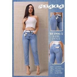 Фотография Джинсы женские BF3906-5 l.blue р.S-2XL "Miss Kurry" недорого оптом от прямого поставщика