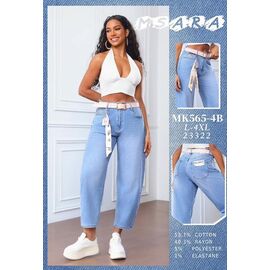 Джинси жіночі MK565-4B l.blue р.L-4XL "Miss Kurry" недорого оптом від прямого постачальника