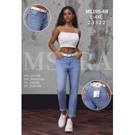 Джинси жіночі M1195-4B l.blue р.L-4XL "Miss Kurry" недорого оптом від прямого постачальника