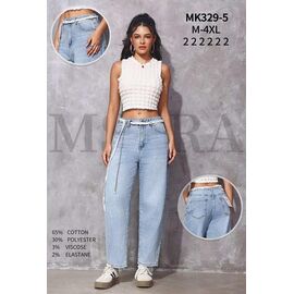 Джинси жіночі MK329-5 l.blue р.M-4XL "Miss Kurry" недорого оптом від прямого постачальника