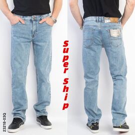 Фотография Джинсы мужские 25218-03Q l.blue р.32-36 "Vitions" недорого оптом от прямого поставщика
