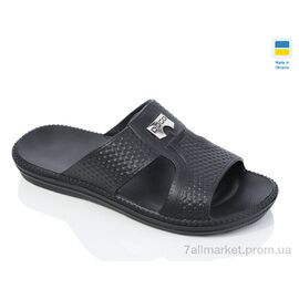 Фотография Шлепки мужские пляжные Лето N137 чорний (8 пар р.40-46) "Lot Shoes" недорого оптом от прямого поставщика