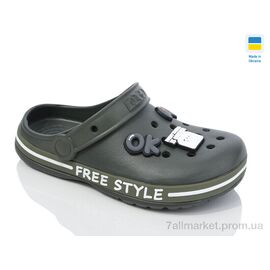 Фотография Кроксы детские летние Лето N329 хакі (8 пар р.33-36) "Lot Shoes" недорого оптом от прямого поставщика