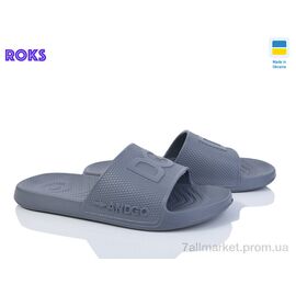 Фотография Шлепки мужские пляжные Лето Dago 131 сірий (8 пар р.40-46) "Roks" недорого оптом от прямого поставщика