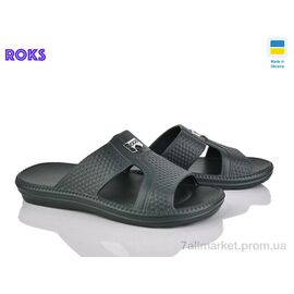 Фотография Шлепки мужские пляжные Лето 137 хакі (8 пар р.40-46) "Roks" недорого оптом от прямого поставщика