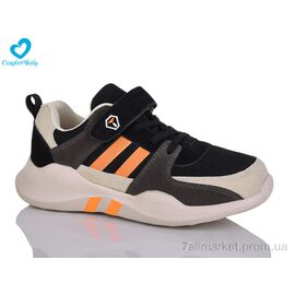 Фотография Кроссовки детские модные Весна/осень 801-2 чорний (7 пар р.35-39) "Comfort-baby" недорого оптом от прямого поставщика