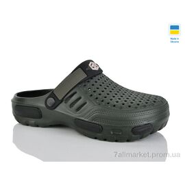Фотография Кроксы мужские легкие Лето CM118 xaki (6 пар р.41-45) "DeMur" недорого оптом от прямого поставщика