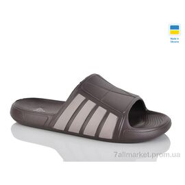 Фотография Шлепки мужские пляжные Лето L145 коричневий (8 пар р.41-45) "DeMur" недорого оптом от прямого поставщика