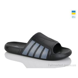 Фотография Шлепки мужские пляжные Лето L145 чорний (8 пар р.41-45) "DeMur" недорого оптом от прямого поставщика