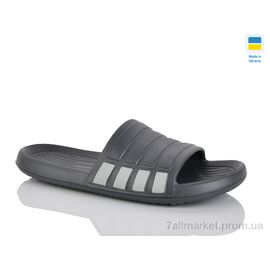 Фотография Шлепки мужские пляжные Лето L140 графіт (8 пар р.41-45) "DeMur" недорого оптом от прямого поставщика