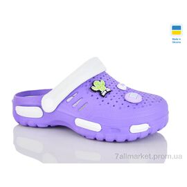 Фотография Кроксы женские летние Лето CD48 бузковий (6 пар р.36-41) "DeMur" недорого оптом от прямого поставщика