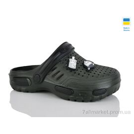 Фотография Кроксы детские летние Лето CD48 хакі (6 пар р.36-41) "DeMur" недорого оптом от прямого поставщика