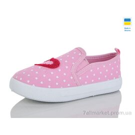 Фотография Слипоны детские без шнурков Весна/осень Y6B рожевий (6 пар р.26-31) "M&L Alex14" недорого оптом от прямого поставщика