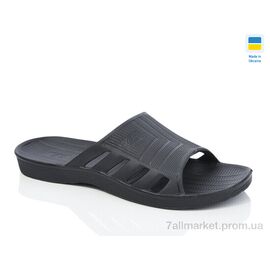 Фотография Шлепки мужские пляжные Лето DS108 чорний (8 пар р.41-45) "DeMur" недорого оптом от прямого поставщика