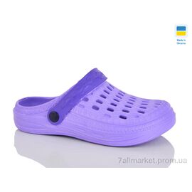Фотография Кроксы женские летние Лето DS62 бузковий (8 пар р.36-41) "DeMur" недорого оптом от прямого поставщика