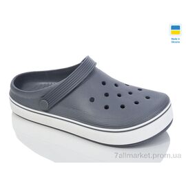 Фотография Кроксы мужские легкие Лето N523 сірий (6 пар р.41-46) "Lot Shoes" недорого оптом от прямого поставщика