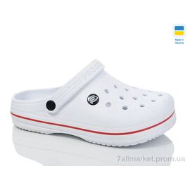 Фотография Кроксы мужские легкие Лето 224 білий (8 пар р.41-45) "Крок" недорого оптом от прямого поставщика
