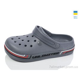 Крокси дитячі літні Літо 602 сірий (8 пар р.36-41) "Крок" недорого оптом від прямого постачальника