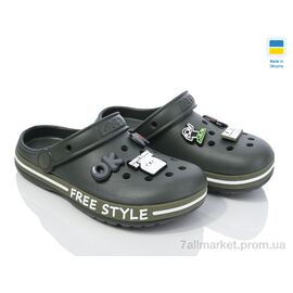 Крокси дитячі літні Літо 329 хакі (8 пар р.33-36) "Крок" недорого оптом від прямого постачальника