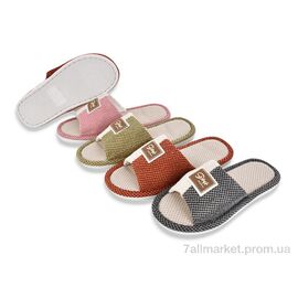 Фотография Тапки женские для дома Весна/осень 507 mix (6 пар р.36-41) "Vladimir" недорого оптом от прямого поставщика