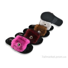 Фотография Тапки женские для дома Весна/осень 520 mix (6 пар р.36-41) "Vladimir" недорого оптом от прямого поставщика