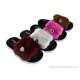 Фотография Тапки женские для дома Весна/осень 520 mix (12 пар р.36-41) "Deshman" недорого оптом от прямого поставщика