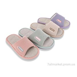 Фотография Тапки женские для дома Весна/осень 508 mix (12 пар р.36-41) "Deshman" недорого оптом от прямого поставщика