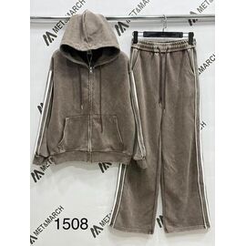 Костюм спортивний жіночий теплий 1508 brown р.S-L "Met&March" недорого оптом від прямого постачальника