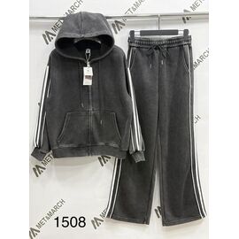 Костюм спортивний жіночий теплий 1508 d.grey р.S-L "Met&March" недорого оптом від прямого постачальника