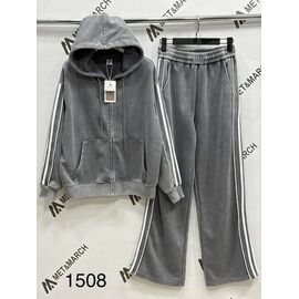 Костюм спортивний жіночий теплий 1508 grey р.S-L "Met&March" недорого оптом від прямого постачальника